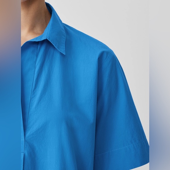 NWT Eileen Fisher Washed Organic Cotton Poplin Dress - Picture 4 of 6